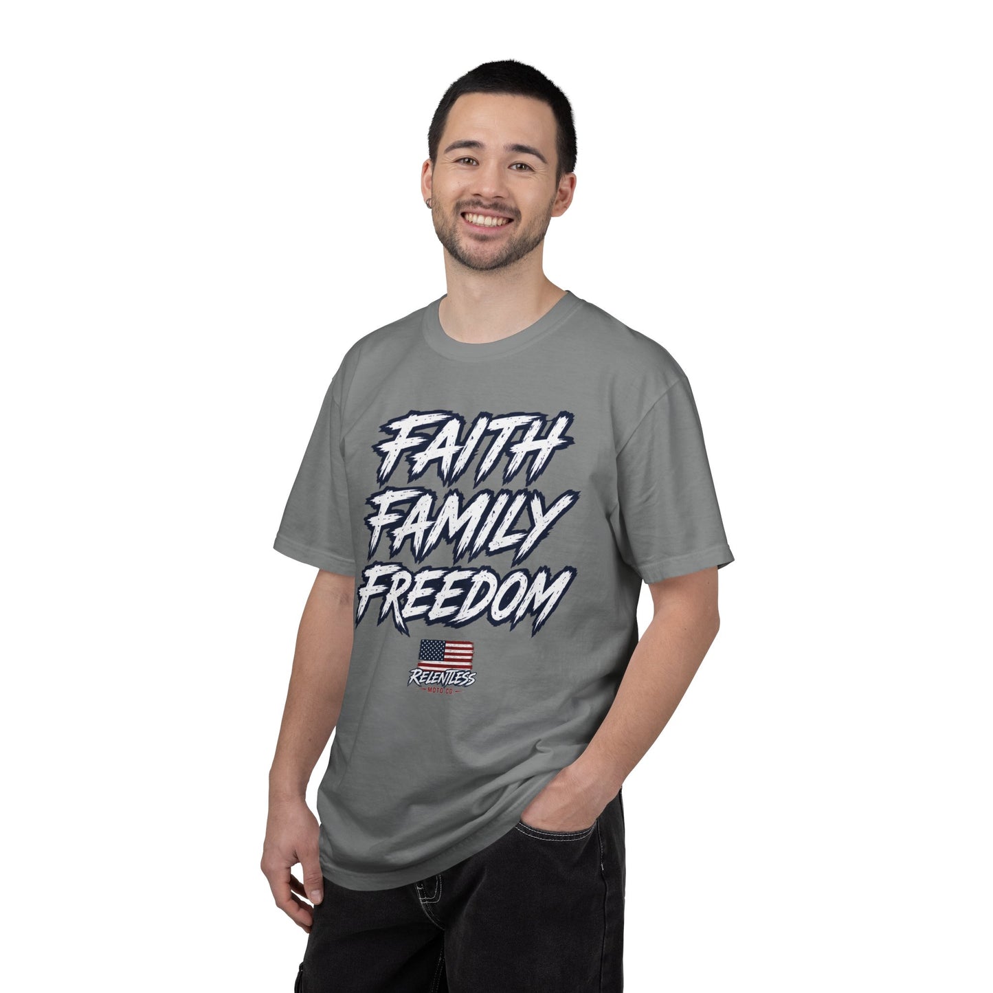 FAITH, FAMILY, FREEDOM - USA TEE