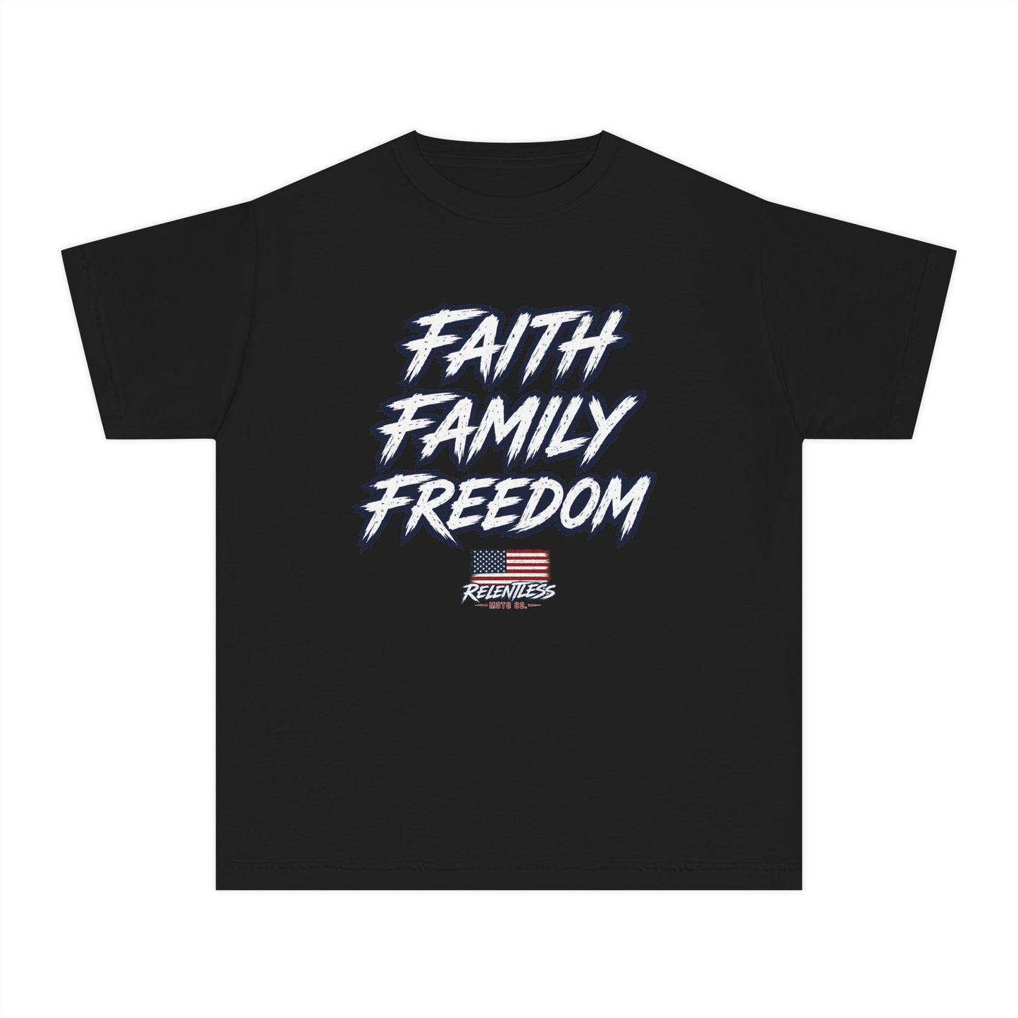 FAITH, FAMILY, FREEDOM - USA TEE (Youth)
