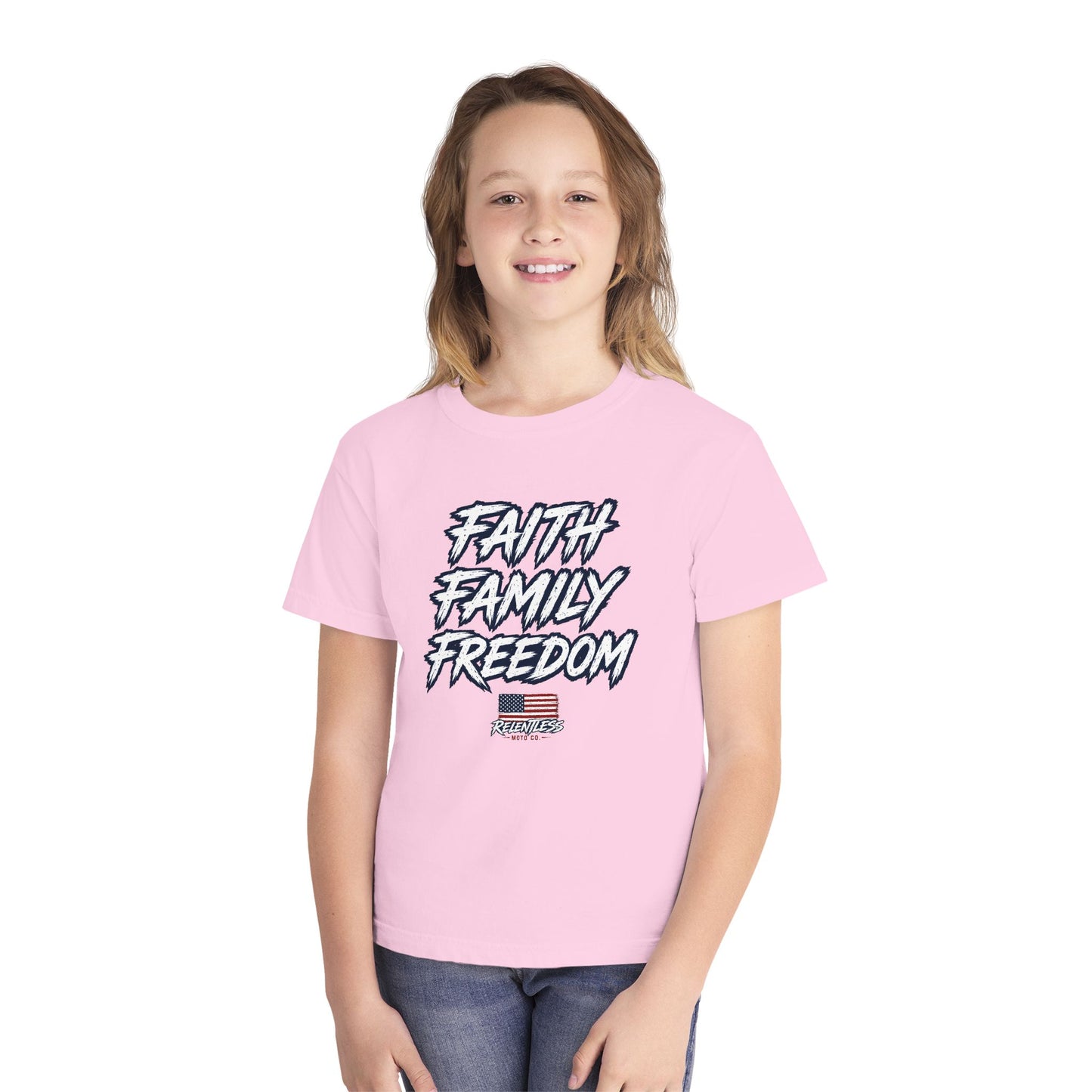 FAITH, FAMILY, FREEDOM - USA TEE (Youth)