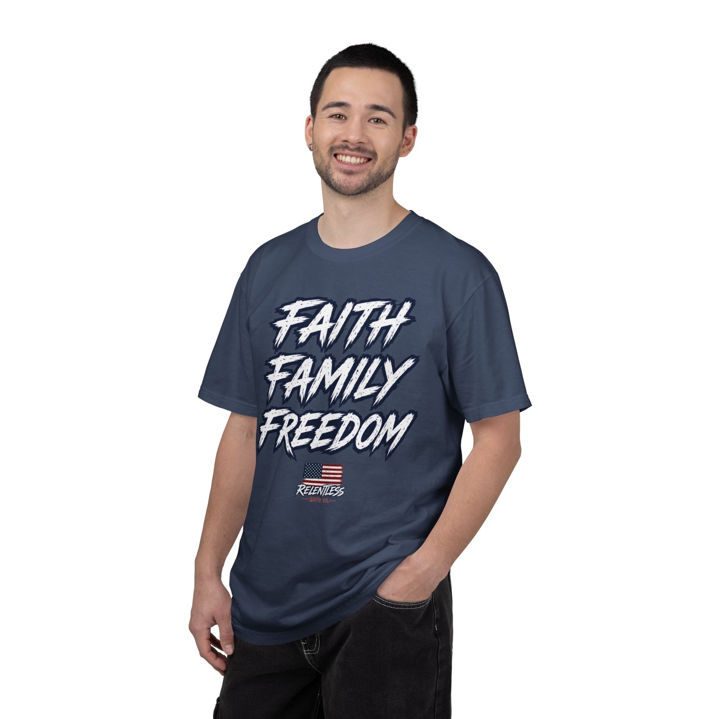 FAITH, FAMILY, FREEDOM - USA TEE