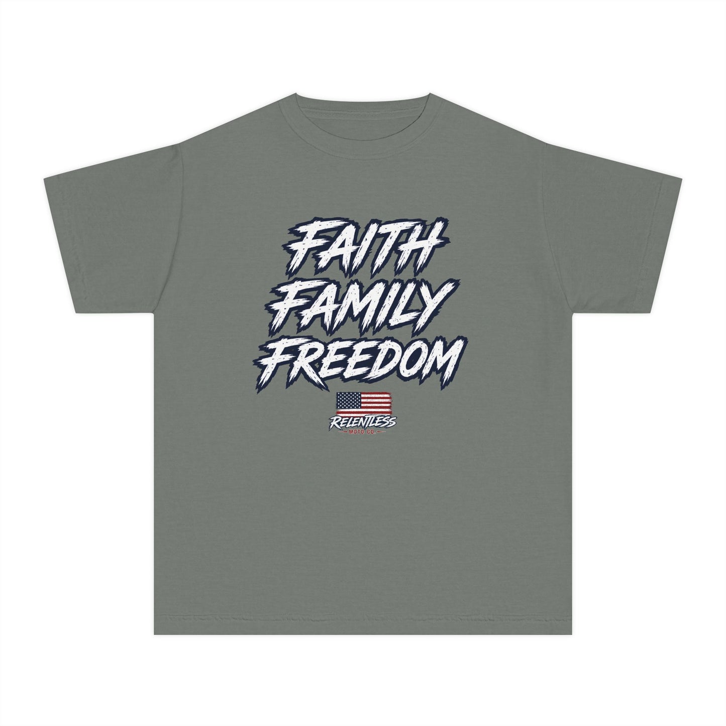 FAITH, FAMILY, FREEDOM - USA TEE (Youth)