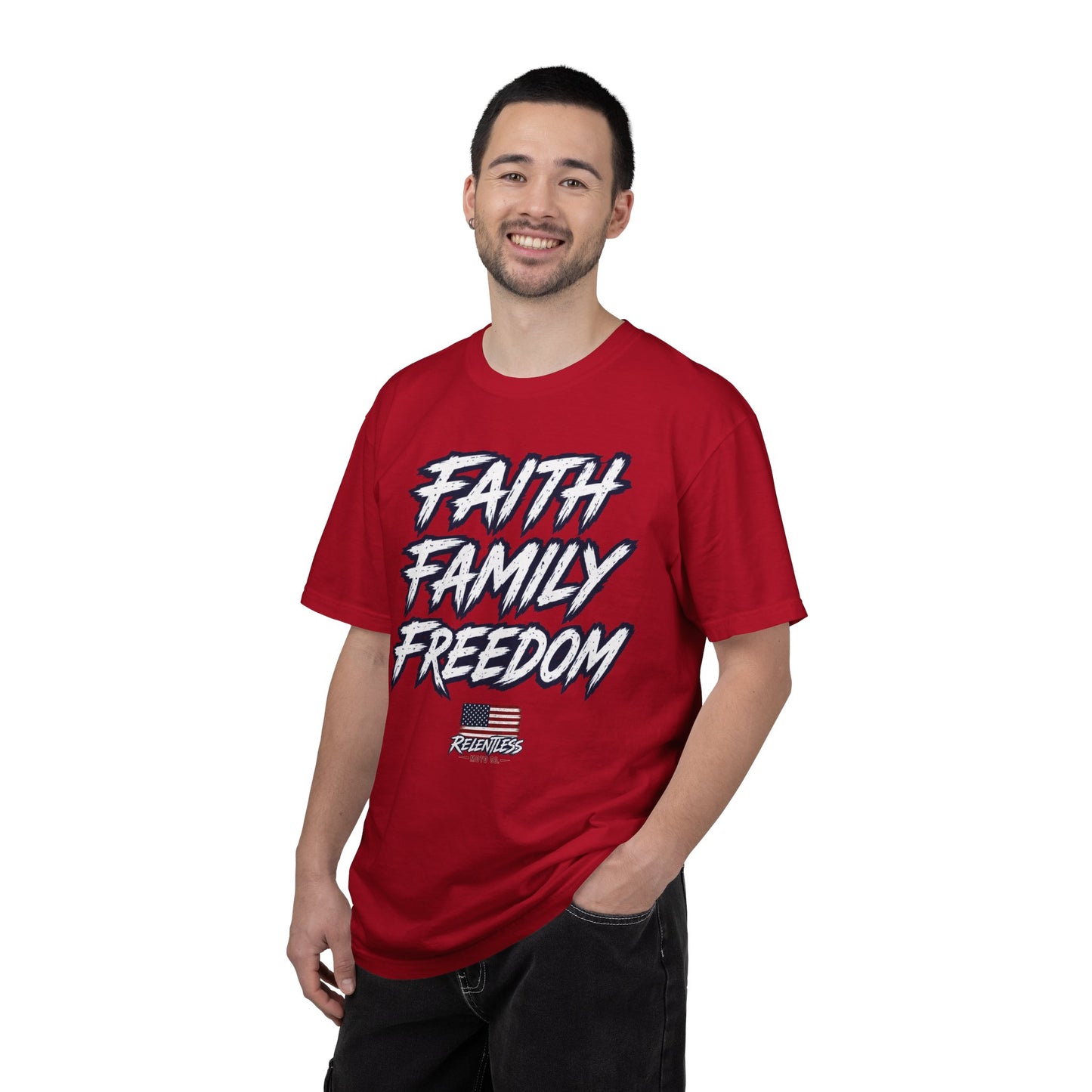FAITH, FAMILY, FREEDOM - USA TEE
