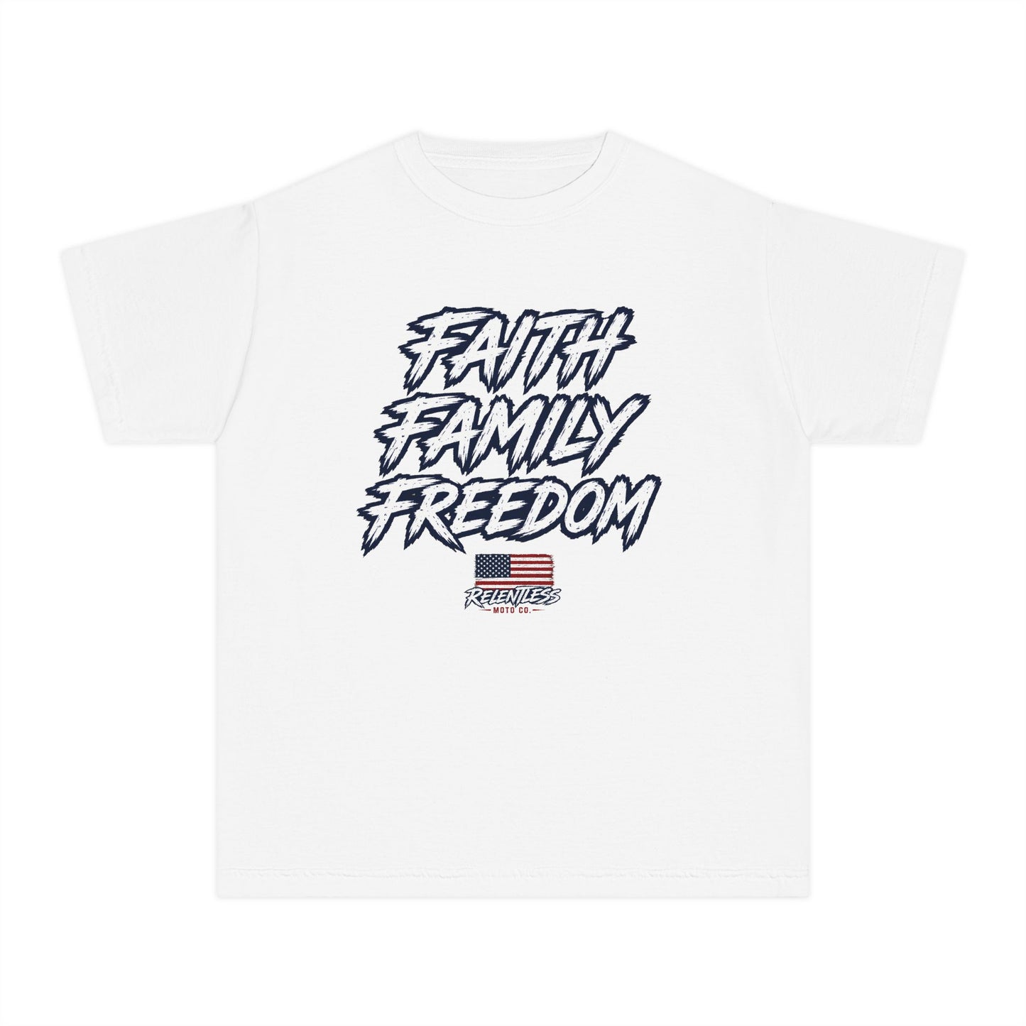FAITH, FAMILY, FREEDOM - USA TEE (Youth)